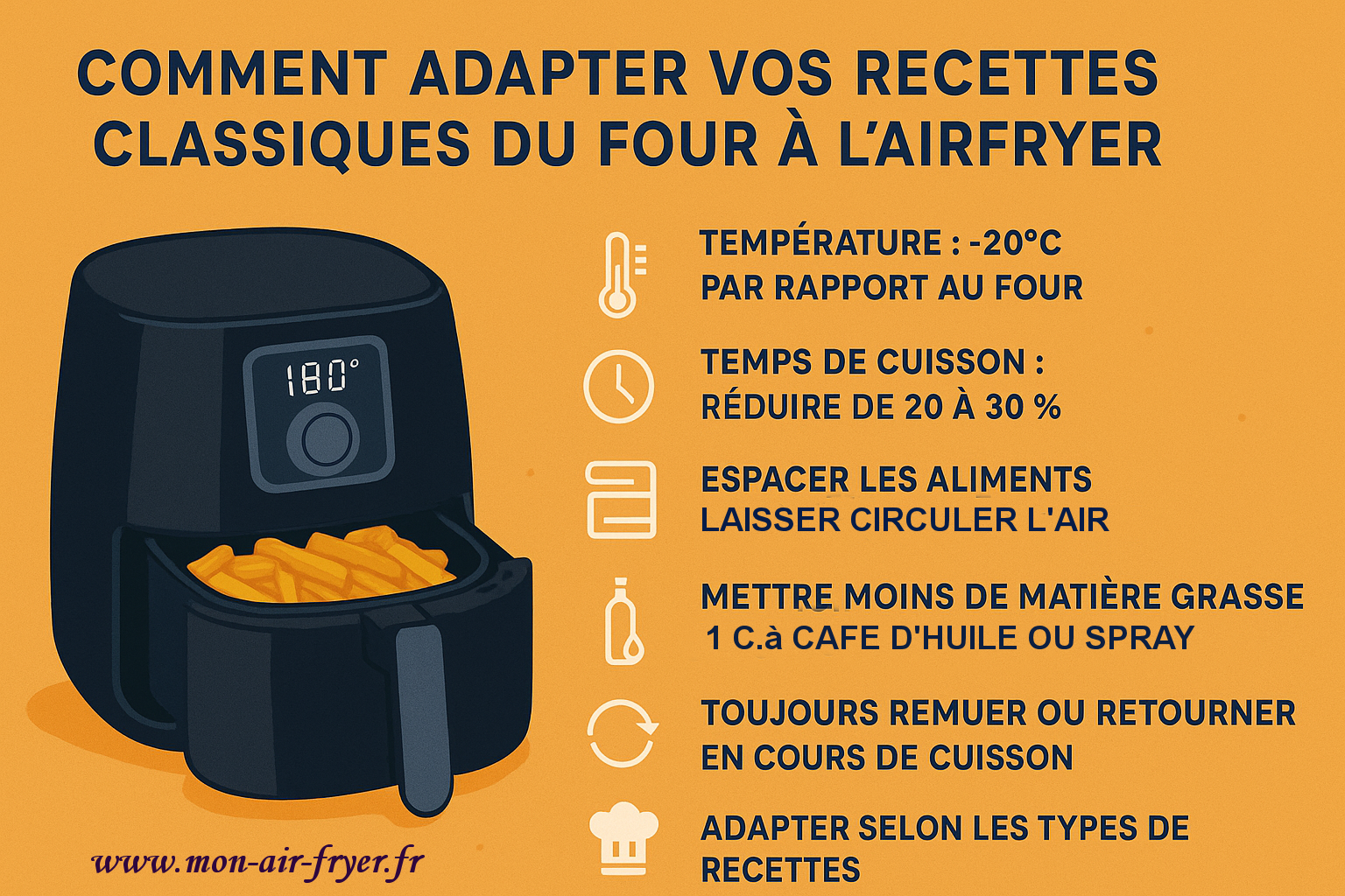 Comment Adapter Vos Recettes Classiques du Four à l’Airfryer