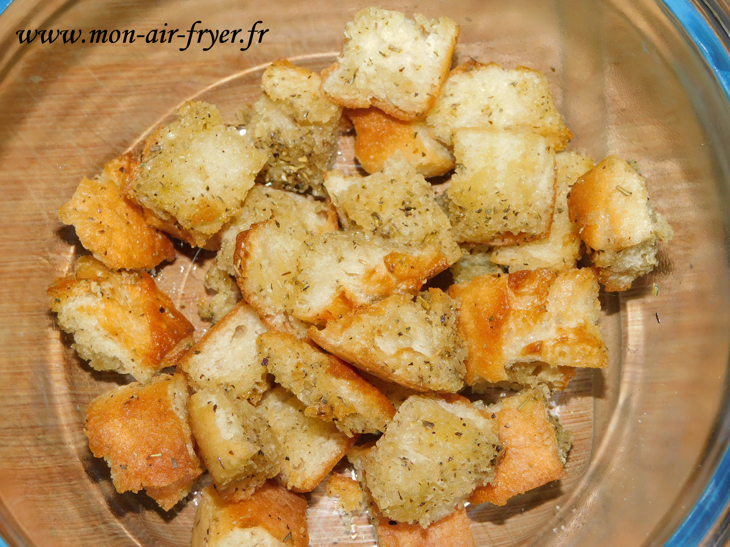Croûtons maison à l&rsquo;air Fryer