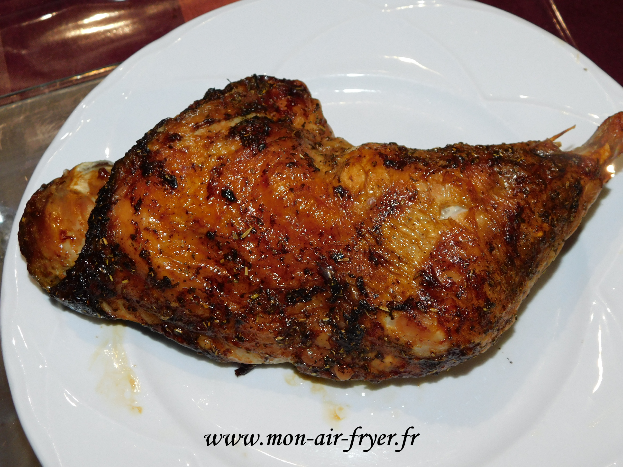 Cuisse de dinde rôtie au Airfryer
