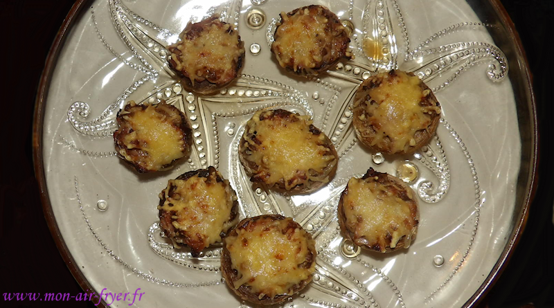 Champignons farcis au airfryer