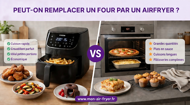 Peut-on remplacer un four par un airfryer ?