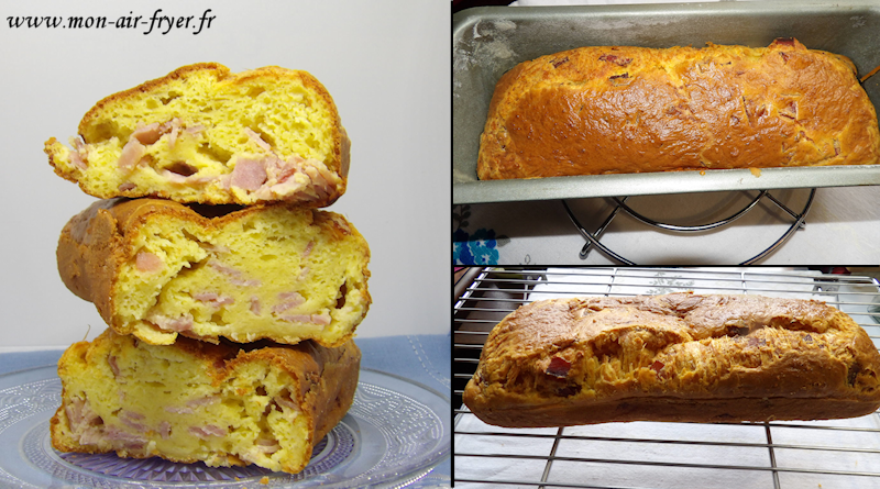 Cake au jambon et au fromage à l&rsquo;airfryer