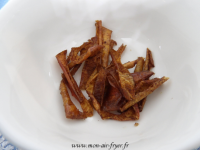 chips d'épluchures de pommes