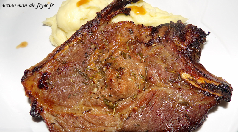 Échines de porc caramélisées au miel à l&rsquo;airfryer