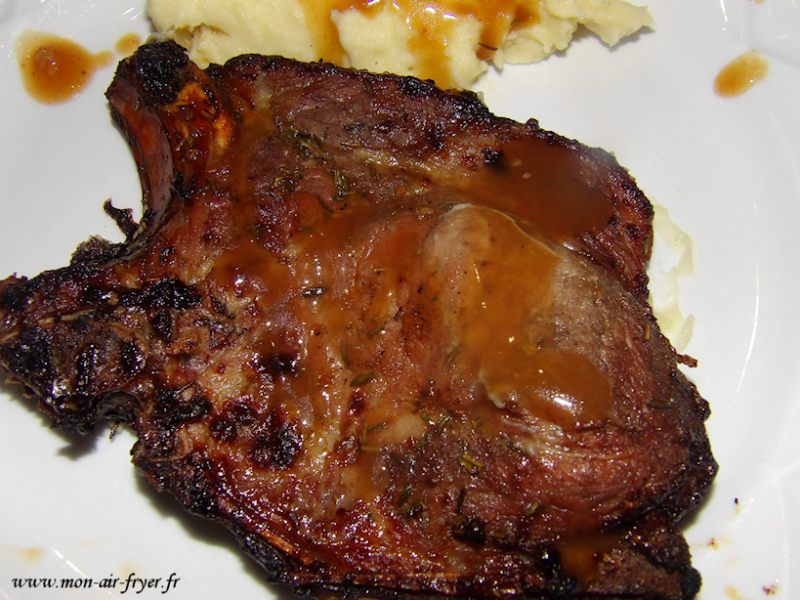 échines de porc caramélisées