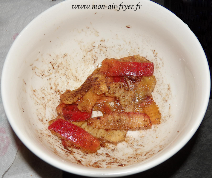 chips d'épluchures de pommes