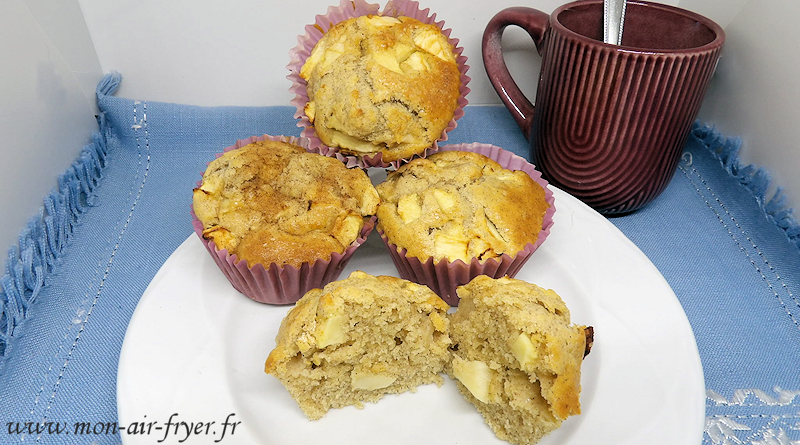 Muffins pomme cannelle à l&rsquo;airfryer