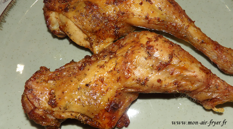 Cuisses de poulet croustillantes à l&rsquo;airfryer