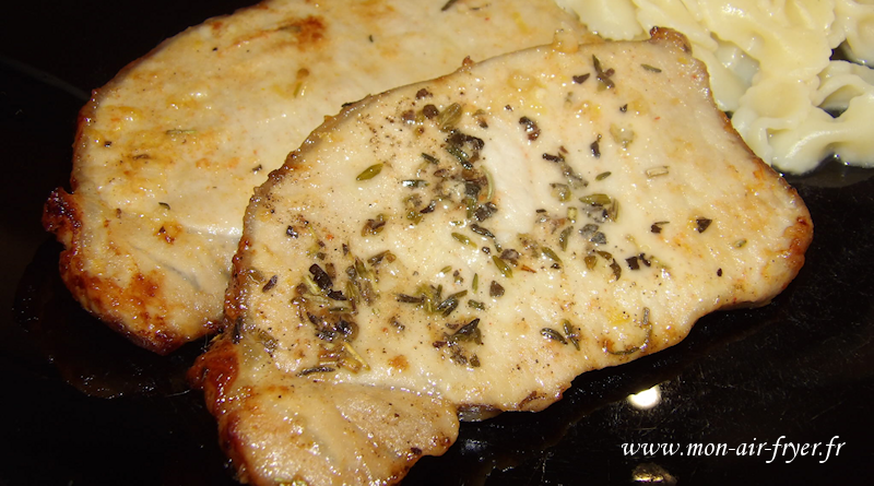 Steaks de porc gourmands à l&rsquo;airfryer