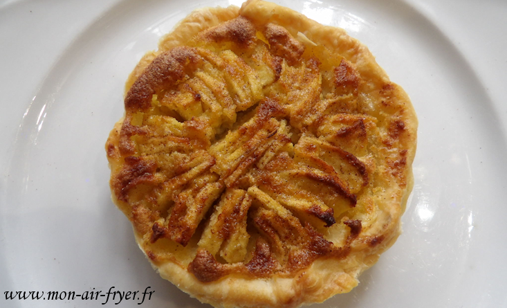 Tartelette pommes cannelle à la crème d&rsquo;amande à l&rsquo;airfryer