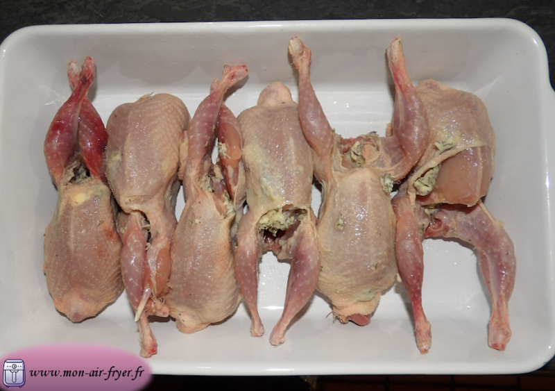 cailles roties