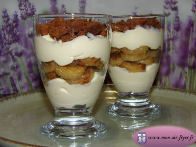Verrines de bananes caramélisées