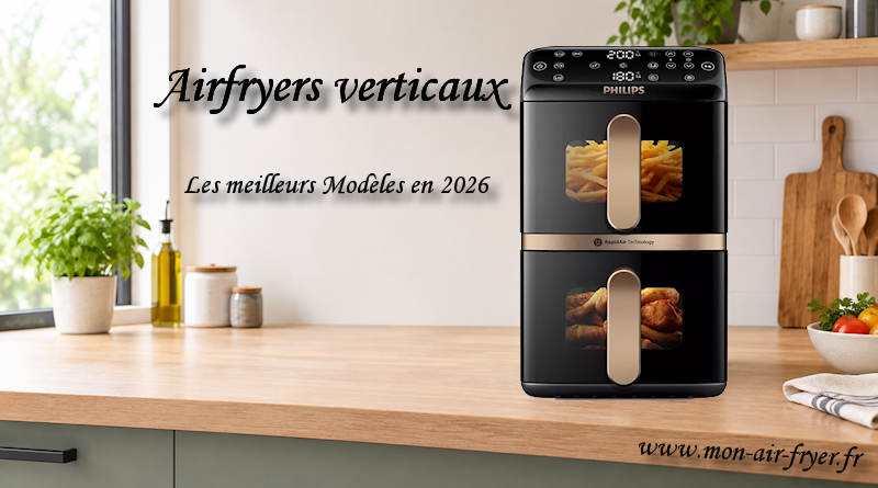 Airfryers verticaux : les meilleurs modèles en 2026